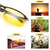 Поляризованные очки для ночного вождения с антибликовым покрытием Очки для ночного времени Очки с желтыми тонированными линзами UV400 Защита глаз Очки-авиаторы