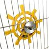 Bite Resistant Interactive Spinning Wheel Rudder Shaped Parrots Rotating Toys  Entertainment
