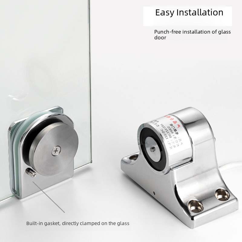 Наземная электромагнитная система блокировки стеклянных дверей: Разблокировка противопожарной двери без удара