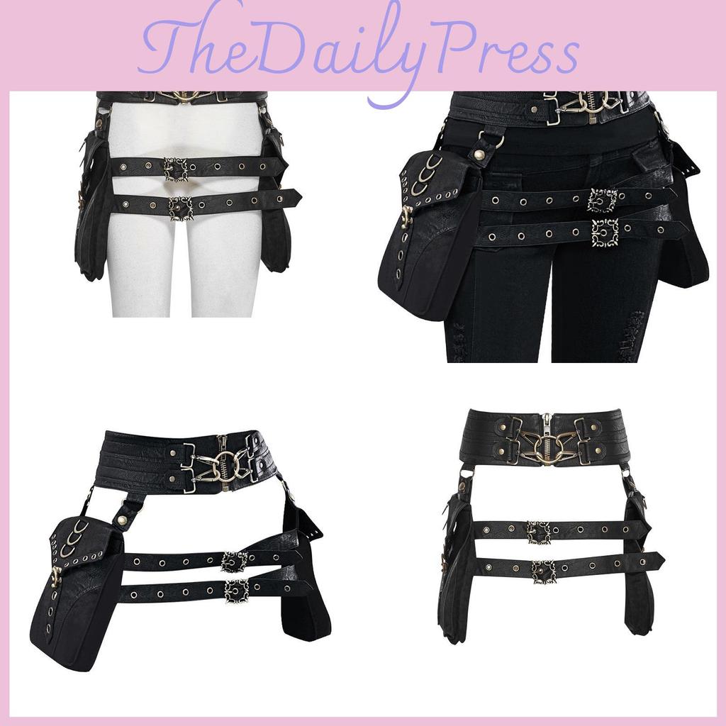 Женская поясная сумка Gearduke из искусственной кожи в стиле стимпанк с винтажным держателем для телефона, трендовая трансграничная мода