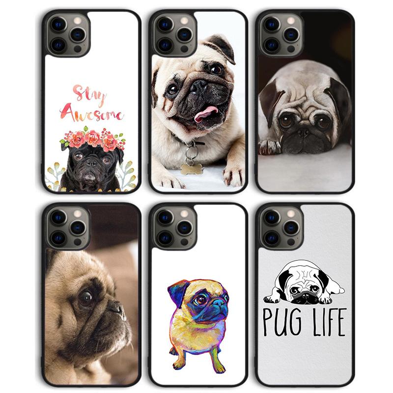 МИЛЫЙ ЩЕНОК ПУДЕЛЬ СОБАКА МОПС Чехол для телефона Задняя крышка для iPhone 17 Air 16 15 14 13 11 12 Pro Max PlusS Оболочка Coque