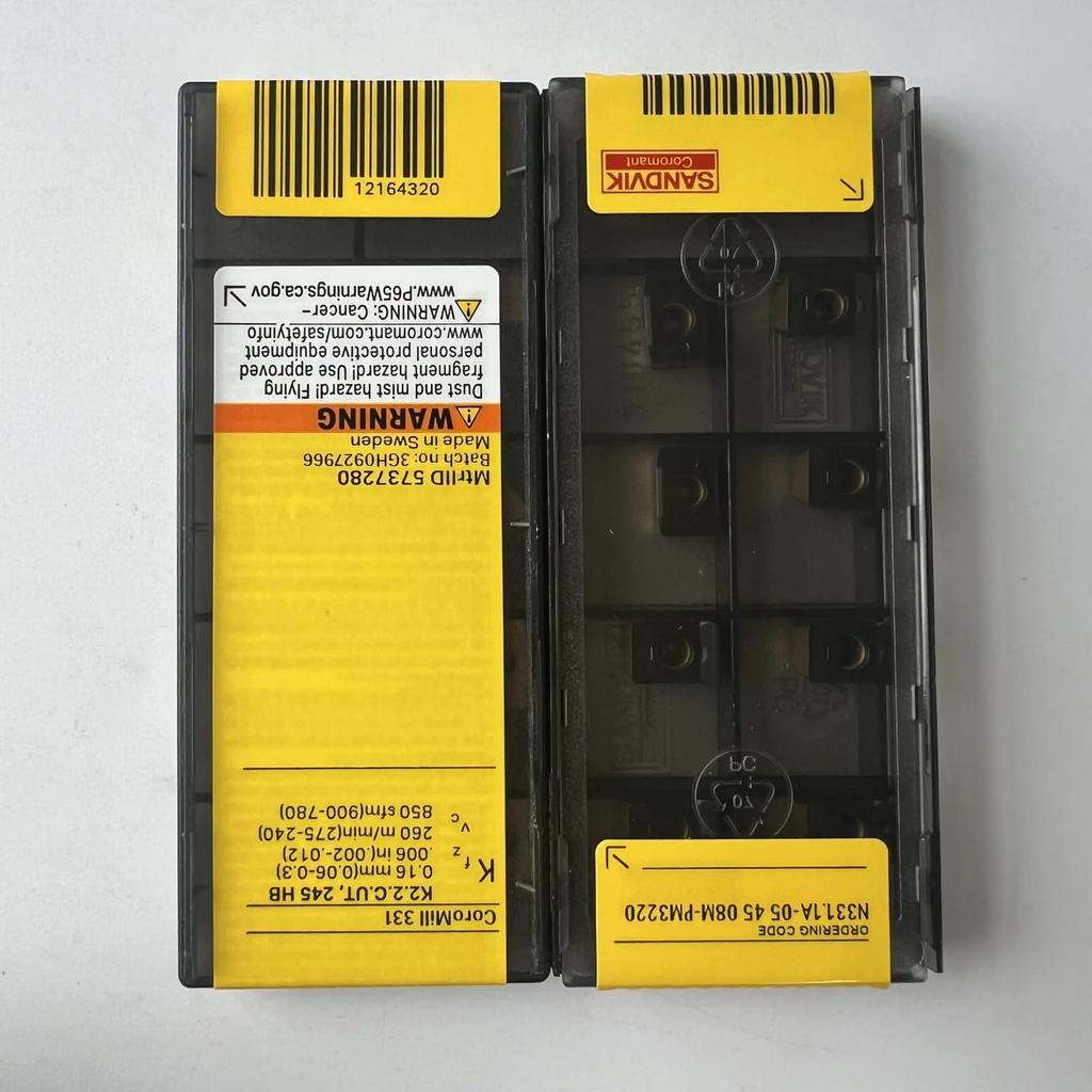 Original Sandvik / N331.1A-054508M-PM 3220 /CNC Lathe Carbide Blade Tool 10 Pcs
