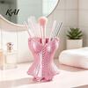 Dark Retro Decor Gothic Corset Pen Holder, 3D Printed Vintage Makeup Brush Holder Decorative Desk Organizer for Office Vanity, Halloween Desktop