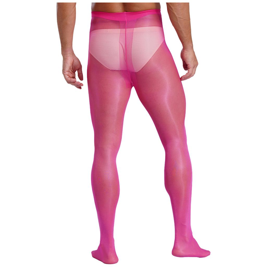 Мужские прозрачные эластичные колготки с эластичной талией, леггинсы для переодевания, глянцевые колготки для выступлений в косплее
