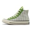 Chuck Taylor All Star Color Block Versatile Non-Slip Durable Shock Absorbing High-Top Canvas Shoes Women Sneakers Green Blue 572865C