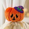Witch Hat Curtain Holders Halloween Tiebacks, Funny Pumpkin Ghost Cartoon Window Straps, Easy to Use Fasteners Lightweight Adjustable Holdbacks