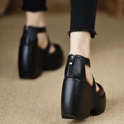 Женские сандалии на платформе туфли Мэри Джейн летние массивные туфли-лодочки 2025 на молнии дизайнерские туфли для платья Chaussures Femme