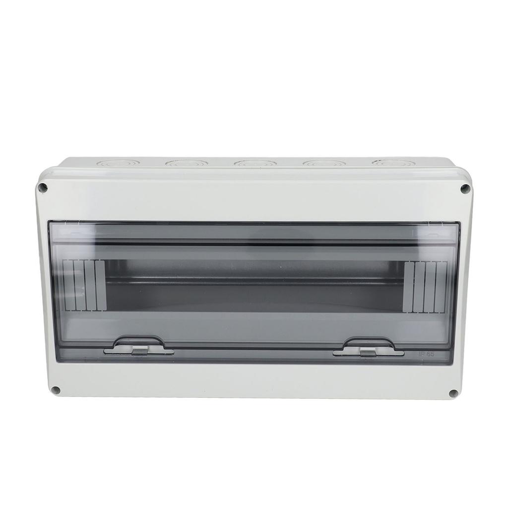 Распределительная коробка 18 выводов Водонепроницаемый Автоматический выключатель Пластиковая крышка Защитный корпус для внутреннего и наружного использования