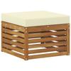 Outdoor Footrest Solid Acacia Wood Natural