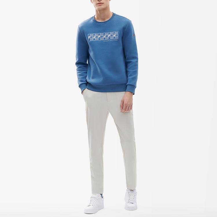 New FILA Sweatshirts Men's Star Path Blue F11M211202FDB