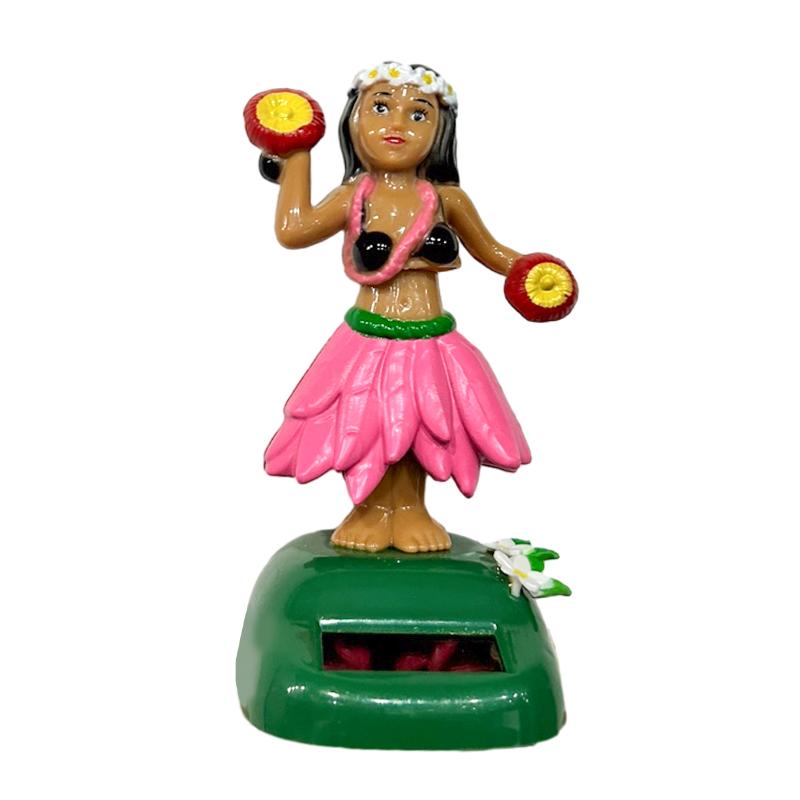 Автомобиль Декор Танцующая Кукла Солнечная Энергия Игрушка Гавайская Хула Девушка Трясущая Голову Орнамент