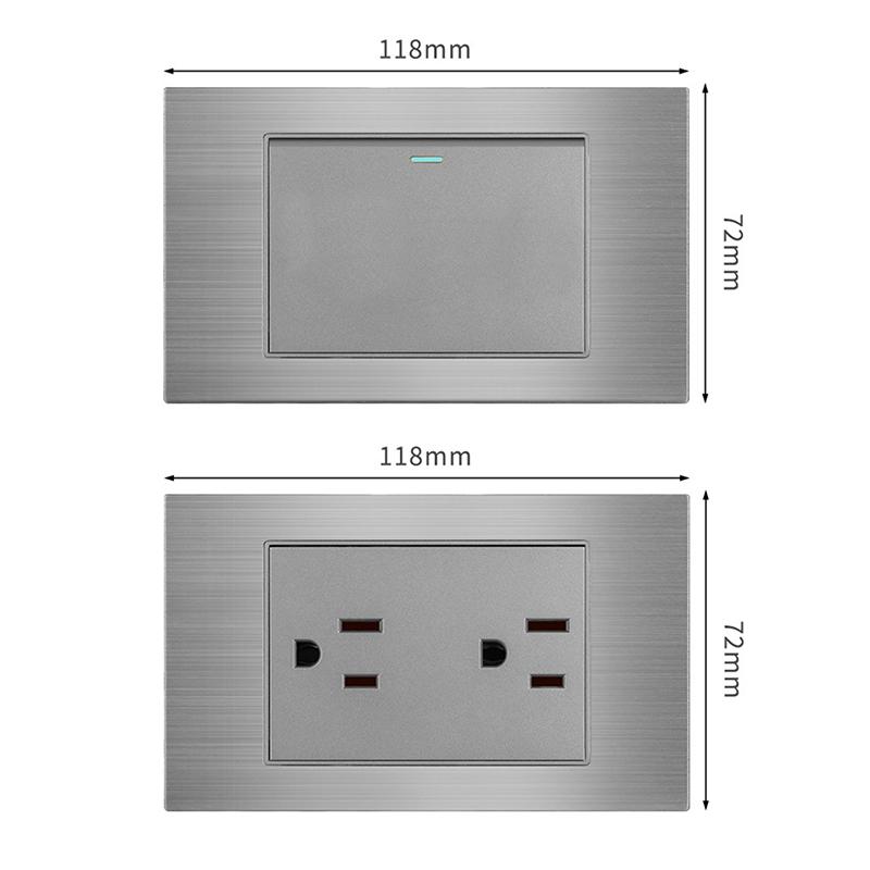 Новое 5 В 2,1 А USB Type-c Зарядное устройство Стандарт Таиланда 118 мм Бытовая Панель Тайский Универсальный Настенный Выключатель Серия Розеток