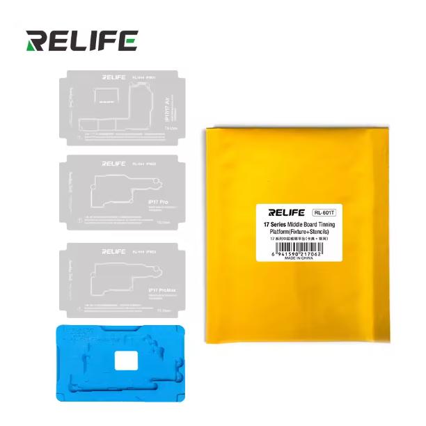 RELIFE RL-601T 31 в 1 BGA Трафарет для реболлинга для iPhone X-17PM Трафарет для пайки оловом средней части материнской платы Паяльный инструмент