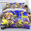 3D Print S-Splatoon Cartoon Bedding Set Duvet Cover Bed Set Quilt Cover Pillowcase Comforter King Queen Size Boys Adult Bedding