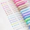 8pcs Seasons Color Neutral Pens Set Dried Rose & Breeze Blue Multi Colors 0.5mm Ballpoint for Writing Drawing