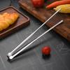 Steel Barbecue Tongs Meat Salad Steak Food Kitchen Tongs Tongs Cooking Utensils Tweez A5B7