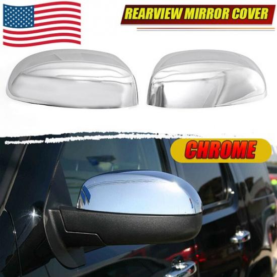 2x For 2007-2013 Chevy Silverado / GMC Sierra CHROME Mirror Covers Replacement