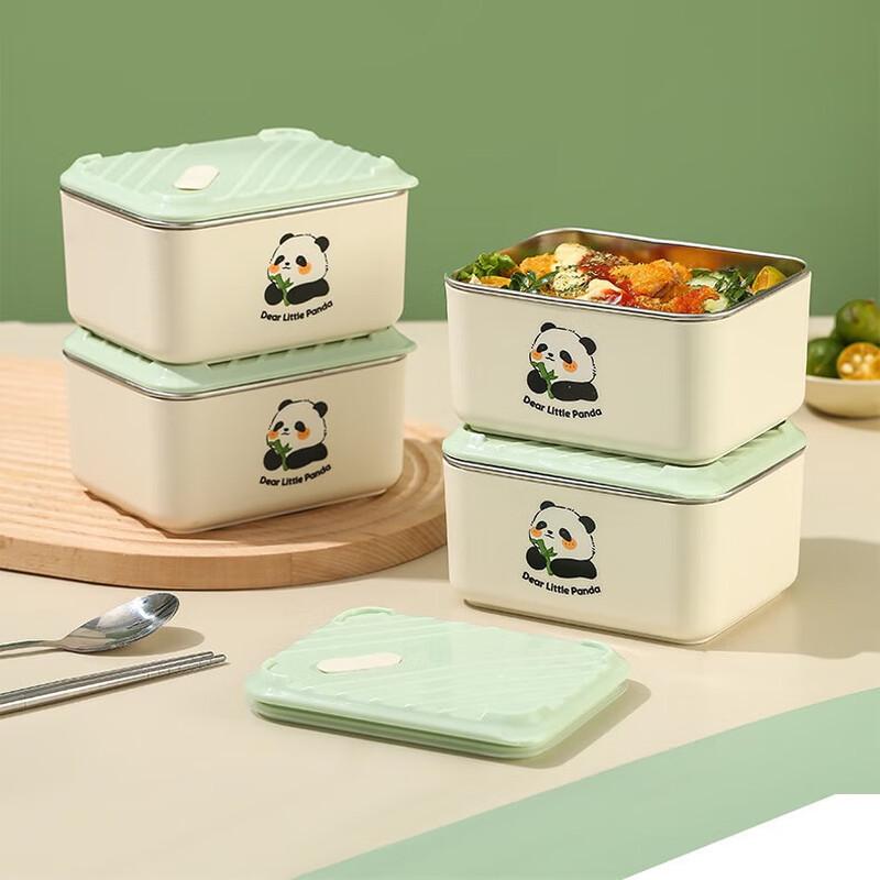 Red Par 304 Stainless Steel Lunch Box Set