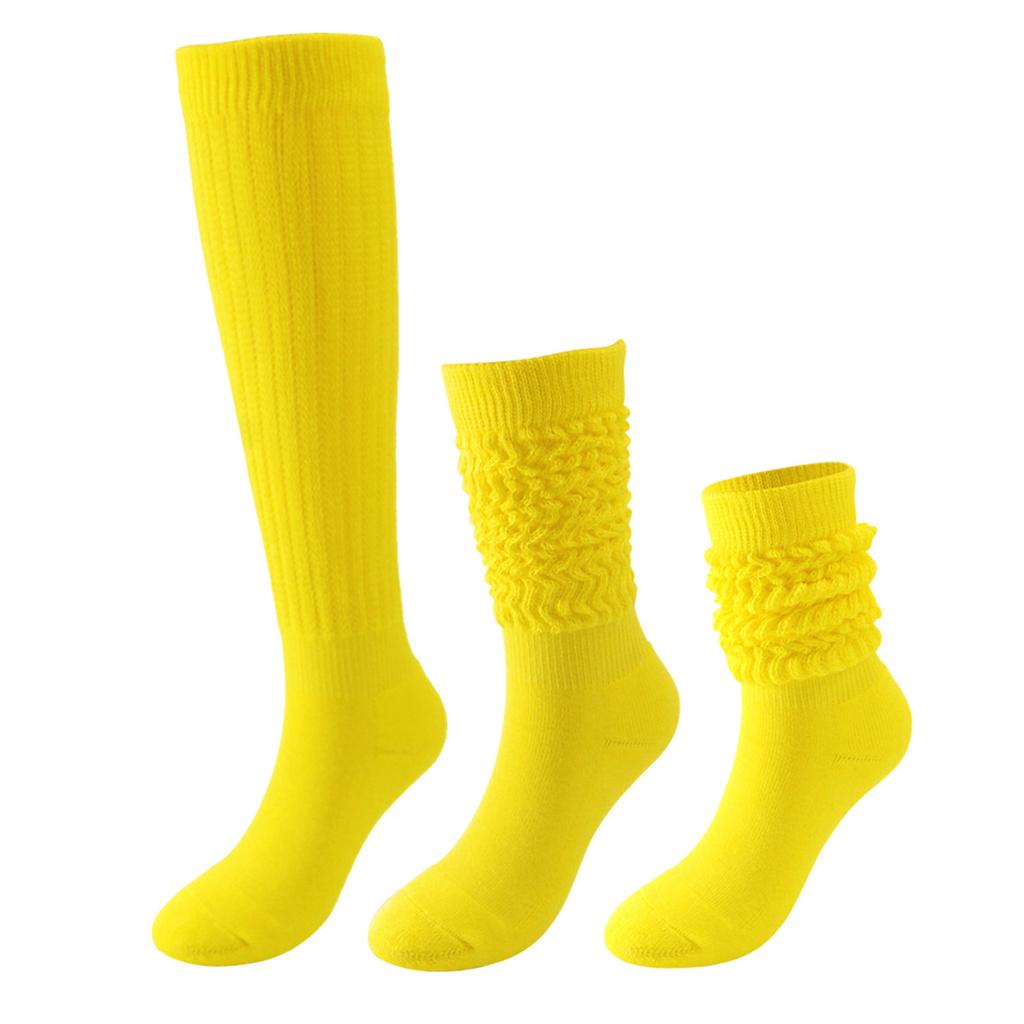 Women's Solid Color Thickened Loose Slouchy Socks Fashion Long Stacked Socks