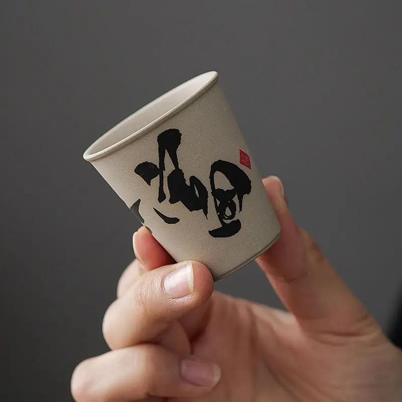 INS новая грубая керамическая чашка для чая в китайском стиле, высококачественная чашка для чая в старинном стиле, персонализированный набор из восьми подарочных коробок