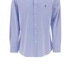 Polo Ralph Lauren Logo Print Slim Fit Long Sleeve Shirt Men Shirts Blue 710928254-007