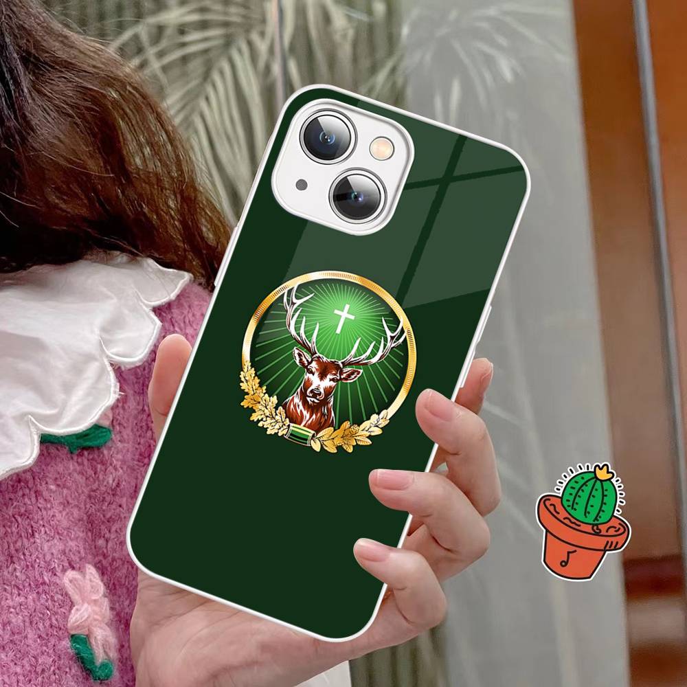Hot J-JaegermeisterS Tempered Glass For iphone 14 13 12 11 Pro Mini XS MAX 14Plus X XS XR Cover