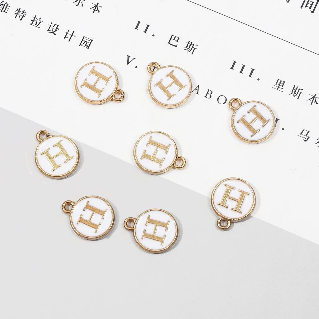 10 шт., металлическая эмаль, английские буквы, подвески, подвеска для самостоятельного изготовления ювелирных изделий, ожерелье, браслет, аксессуары