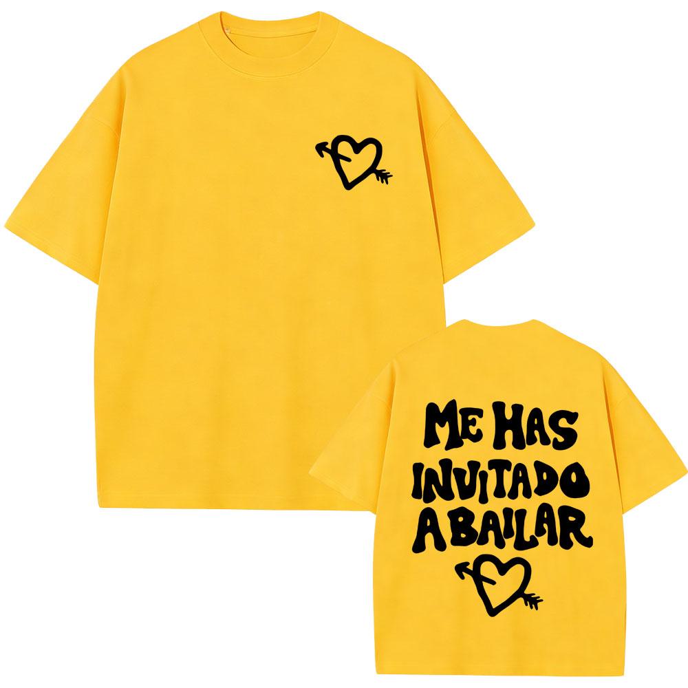 Dani Fernandez Me Has Invitado A Bailar Tshirt Unisex Women Fashion Pop Music T Shirt Unisex Cotton Oversized Short Sleeve Tshirts