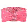 European and American Printed Sports Headband Elastic Knot Cross Headband Yoga Headscarf Paisley Headwear Hairband Hair Accessory