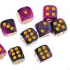 Набор односторонних кубиков, непрозрачные игрушки-бары D6, 12 мм для настольной игры DND, ролевой игры, преподавания математики в классе