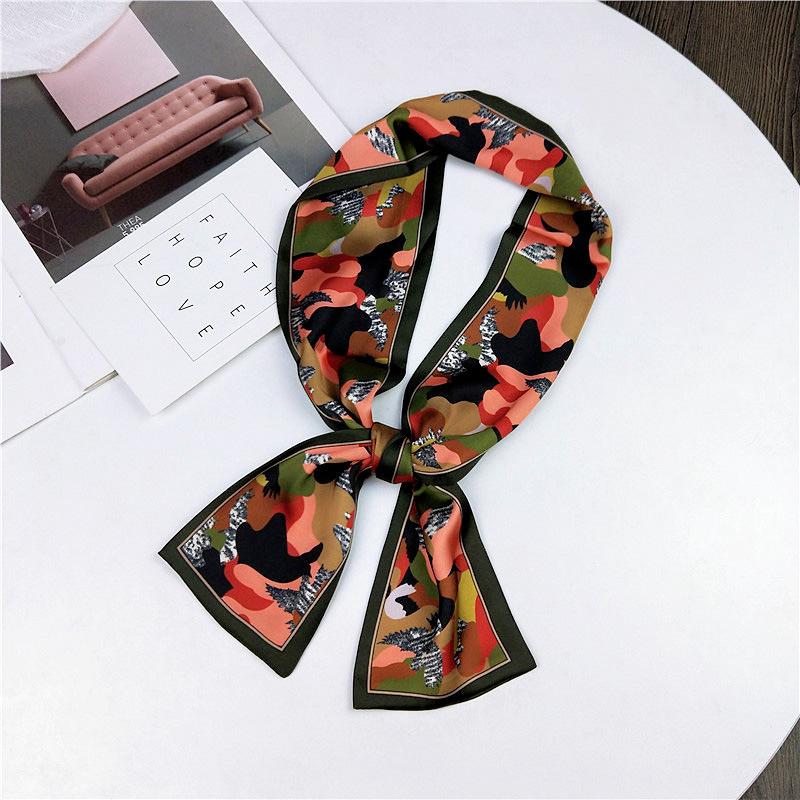 Pingjiao новый стиль весна и осень профессиональное украшение универсальный маленький шелковый шарф женский шарф узкий длинный ремень для волос галстук сумка пояс