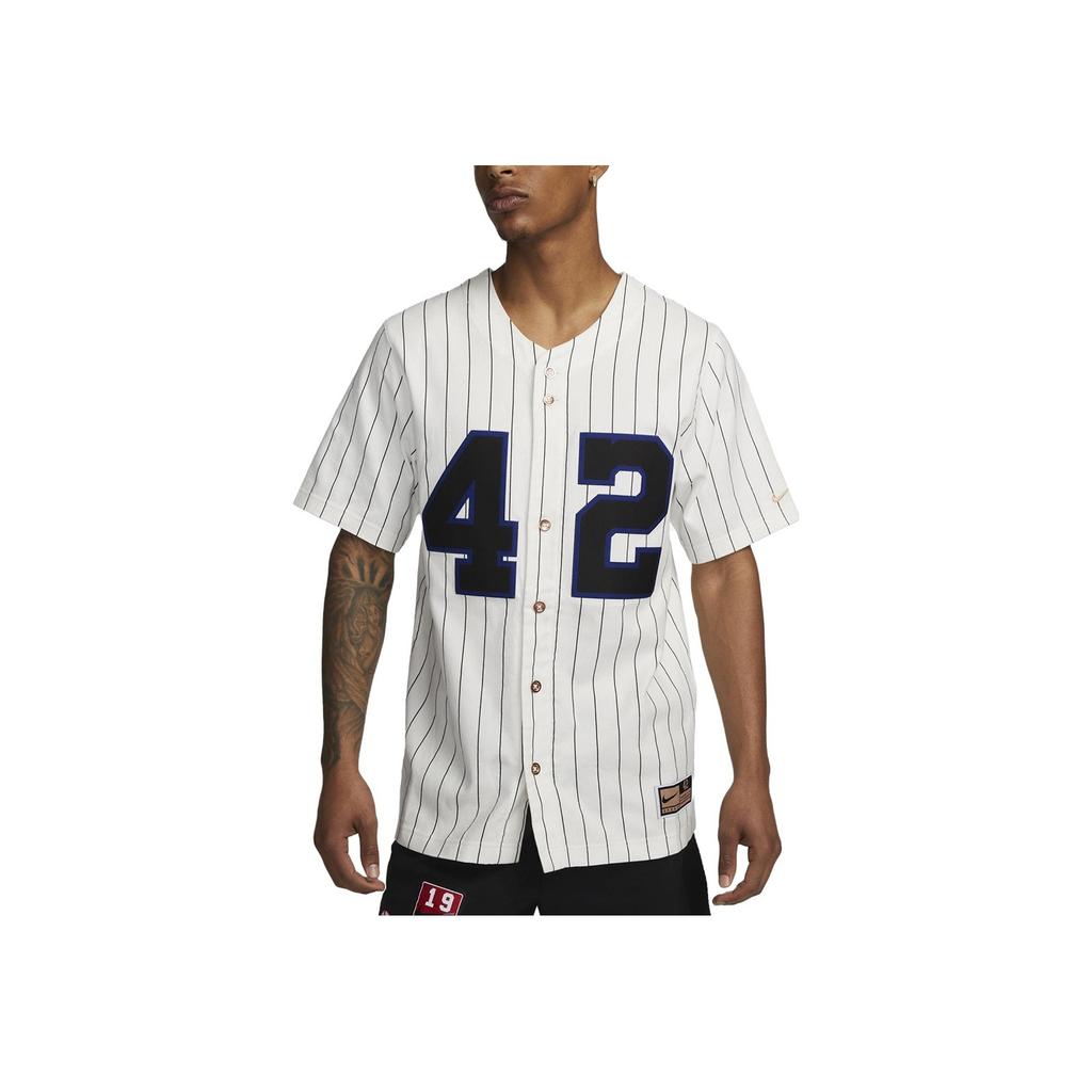 Nike Digital Stripe Button-Down Short-Sleeve T-Shirt Men Tops White FJ2291-121