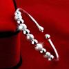 Lucky Bracelet Elegant Silver Bracelet Female Nine Lucky Beads Bracelet