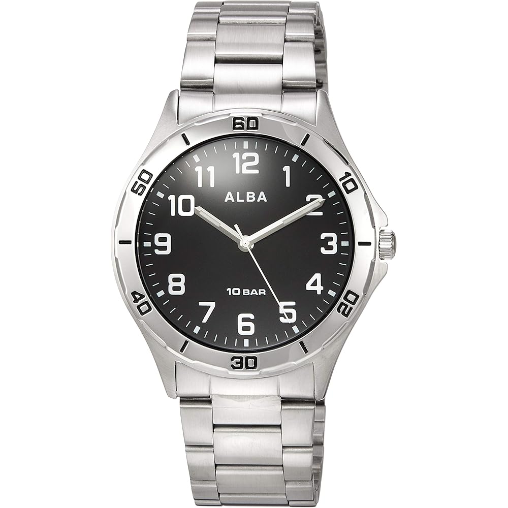 Alba Sports AQPK410 Men's Watch Analog Design Water Resistant Durable Timepiece