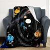 Solar System Flannel Blanket Throw Blanket Soft Warm Sofa Bed Camping Car Home Decor Unique Christmas Gift C9301543