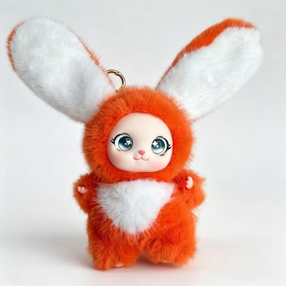 Big Ear Rabbit Plush Keychain Bag Hanging Bunny Plush Doll Pendant Rabbit Doll Figures Car Decor