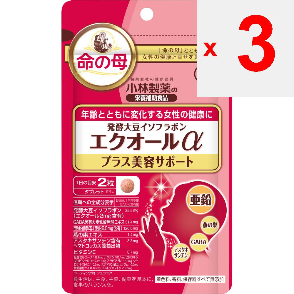 KOBAYASHI Pharmaceutical Equol Alpha Plus Beauty Support 60 капсул Соевые бобы, изофлавон Красивая кожа Соевые бобы, изофлавон