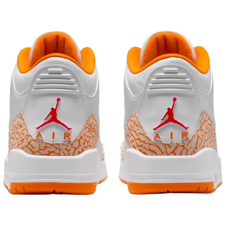 Jordan Air Jordan 3 Винтажные Баскетбольные Кроссовки Женские Бело-Оранжевые CK9646-101