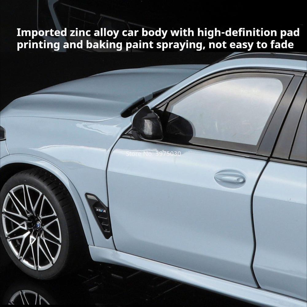 1:18 Литые Диски BMW X5M Модели Автомобилей Игрушечное Колесо Рулевое Управление Миниатюрные Транспортные Средства 6 Дверей Открываются Модель Автомобиля Мальчики Образовательные Игрушки