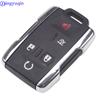 Jingyuqin 5 Buttons Remote Car Key Blank Keyless Entry Fob Shell Transmitter For Chevrolet GMC Truck Smart Key