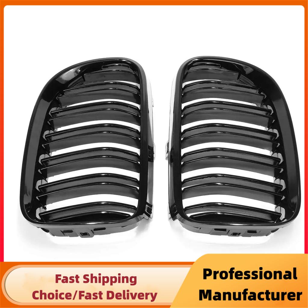 Для BMW E92 E93 Facelift 316i 320d 320i 323i 325d 325i 2010-2014 передняя решетка радиатора Kidney Racing 1 пара глянцевая черная спортивная решетка для автомобиля