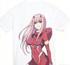 Darling in the Franxx Zero Аниме Любитель Футболка Круглогодичная одежда Личность Одежда Большой размер Унисекс Новая модель Для пар Высокое качество Мягкая
