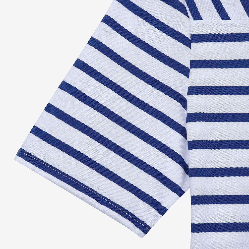 SAINT JAMES [Free Eco Bag] Fléneuf Coton Women'S Square Neck T-Shirt (090) Asjf2512022-090