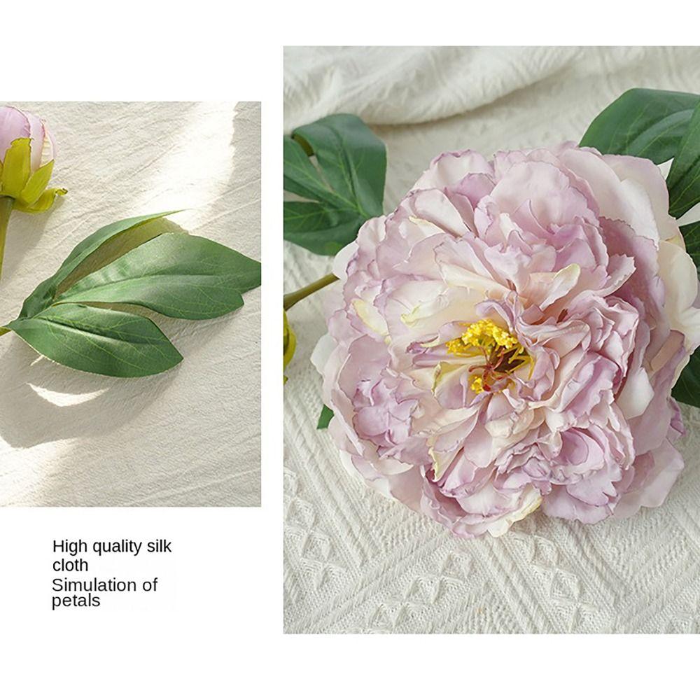 2 Головы сожженных искусственных цветов Букет Большие пионы Искусственные цветы Имитация для свадебного украшения дома
