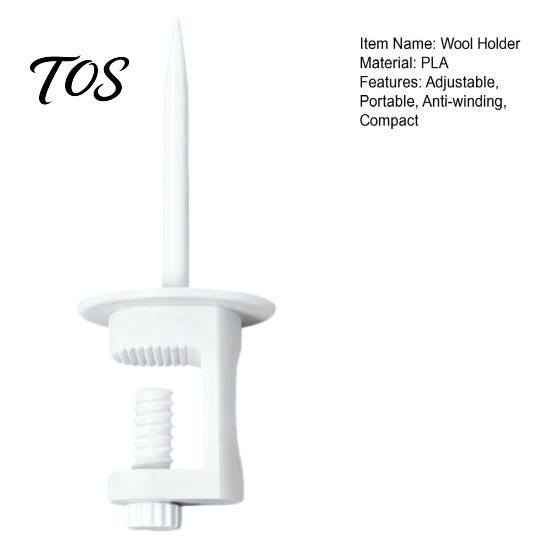 Portable Yarn Stand Clip on Desk Holder, Adjustable Table Clamp Crochet Accessory Tool Stand, Anti-winding Desktop Dispenser for Knitting Crocheting