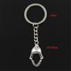 Fashion Opens Closes  Teeth Mouth 30x28mm Pendant 30mm Key Chain Bronze   Men Car Gift Keychain