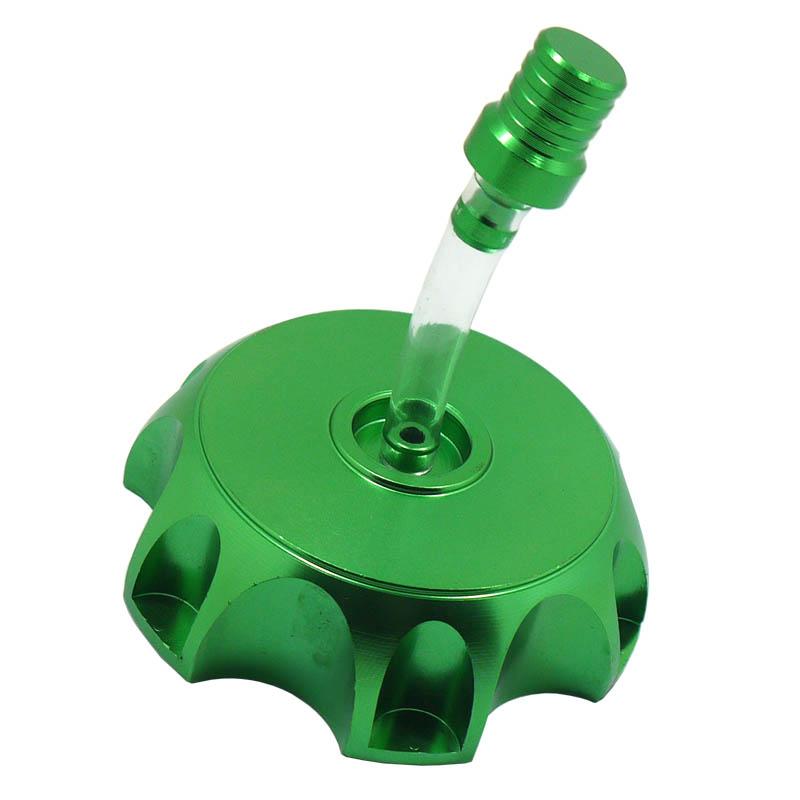 High Performance CNC Aluminum Gas Fuel Tank With Cap Cover Breather Vent Valve Inline Pipe For 49mm Dirt Pit Bike Petrol Tank