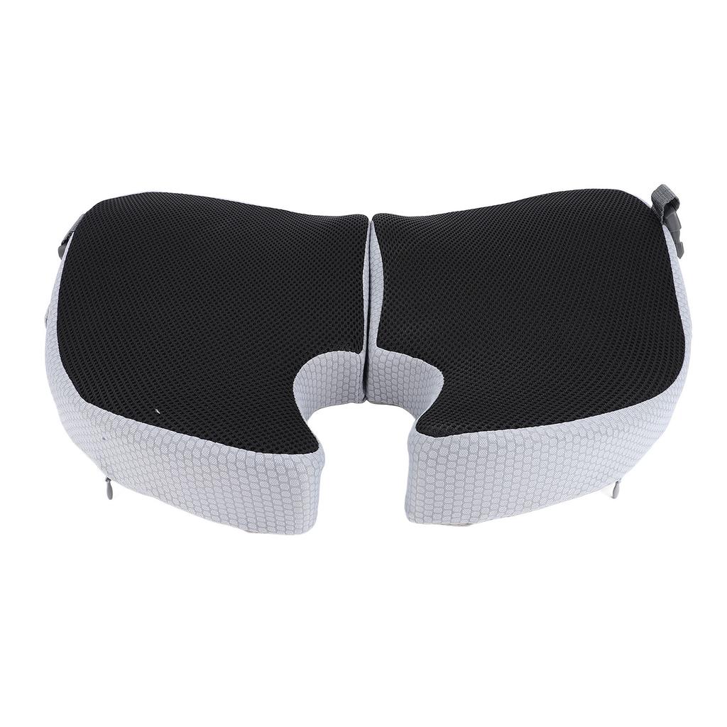 Подушка для сиденья офисного кресла 45x39x8 см, складная, с эффектом памяти, дышащая, с пряжкой-фиксатором