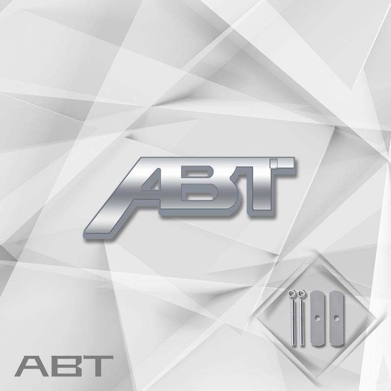 sdbn7 Zinc Alloy Carbon Fibre ABT Sports Badge Car Body Trunk Emblem 3D Grille Decal Sticker For SEAT SKODA TTRS A4 A5 Q3 Golf Passat