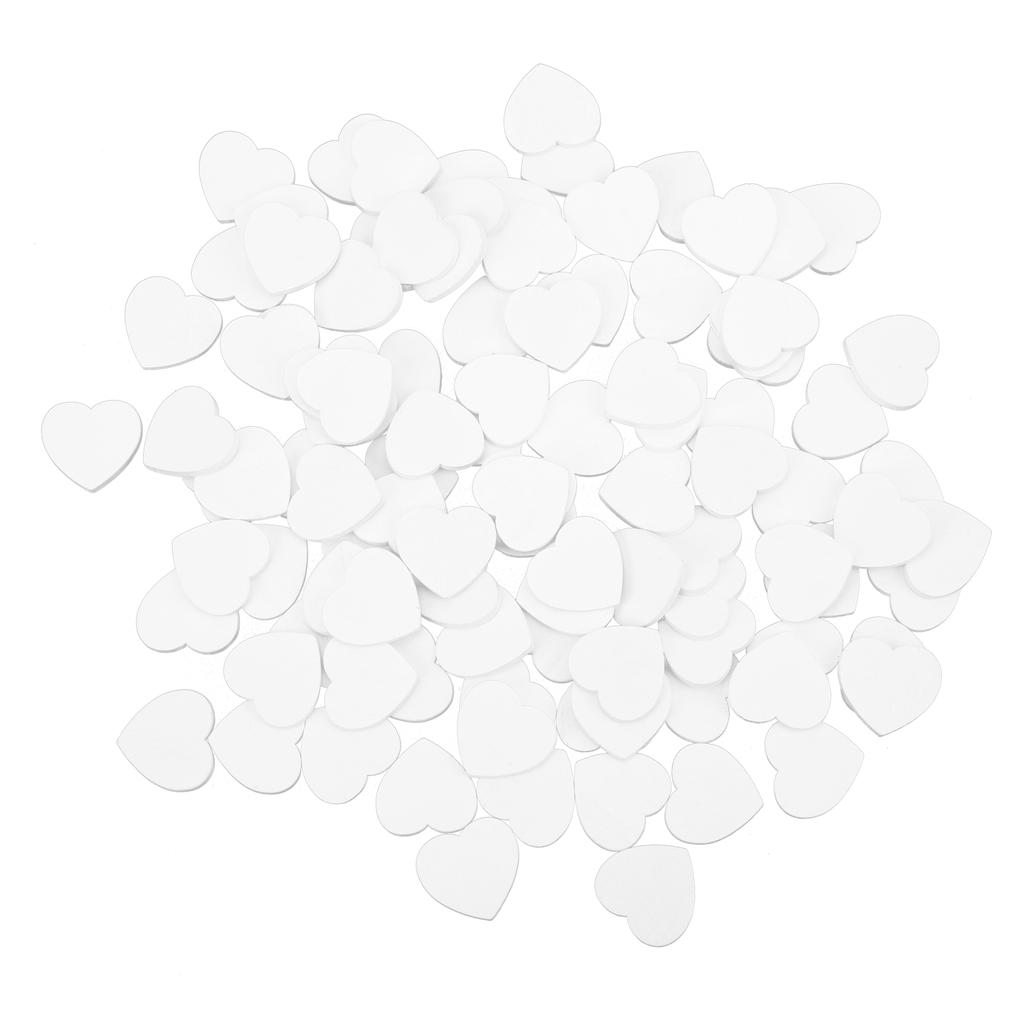 100 шт. Деревянная щепа 20 мм в форме сердца DIY поделки деревянные украшения для праздника свадьбы